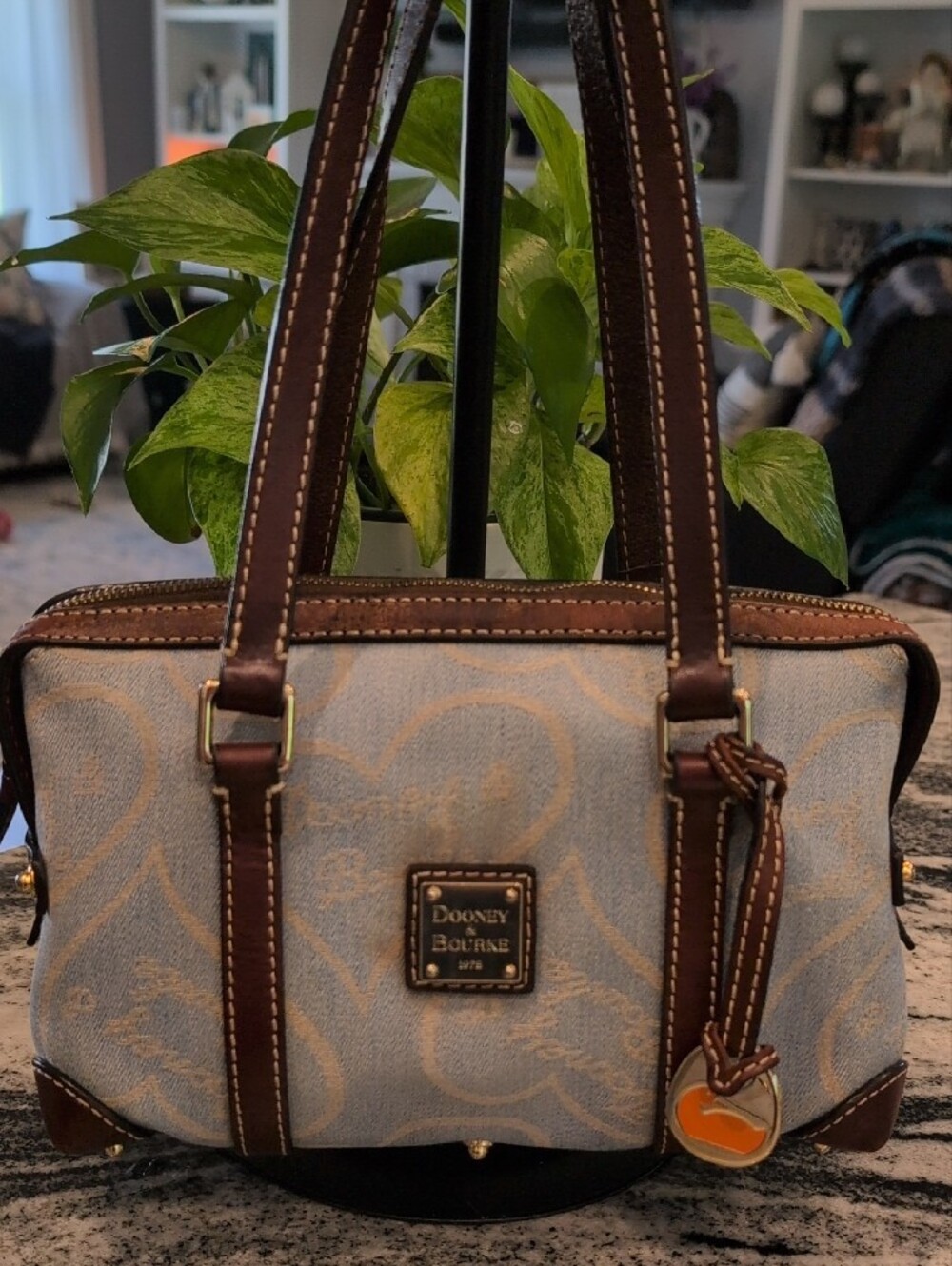 Dooney & Bourke Anniversary Signature Hearts Mini Tote - Picture 10 of 10